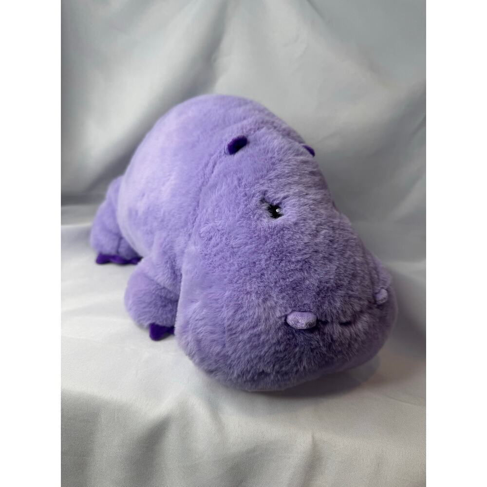 Giggle Scape Purple Hippo Hippopotamus Plush Stuffed Animal 15"